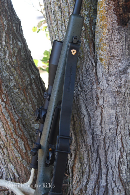 Murray Leather HCR Rifle Sling in Black Hill Country Rifles HCR Gear